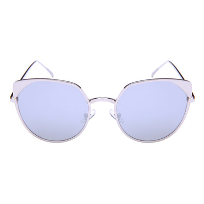 CAT EYE WOMEN METAL WHOLESALE SUNGLASSES 23075-FLREV