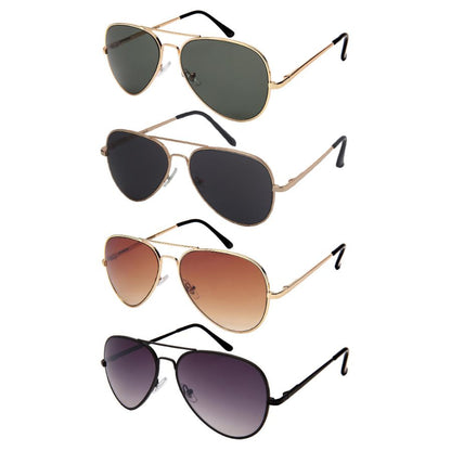 CLASSIC UNISEX AVIATOR SPRING HINGE SUNGLASSES WHOLESALE 5183S-AP