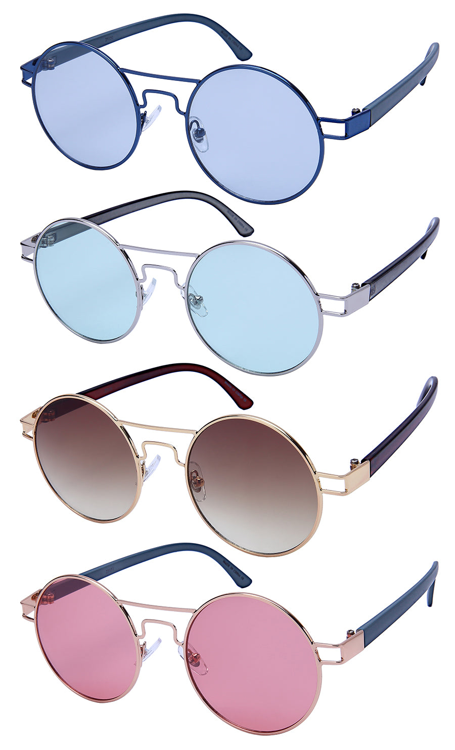 ROUND & OVAL UNISEX BULK WHOLESALE SUNGLASSES 25151-OCM