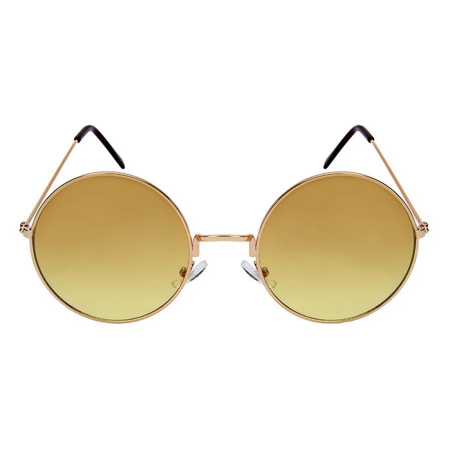 RETRO ROUND METAL UNISEX SUNGLASSES 3129-OCR | UV400