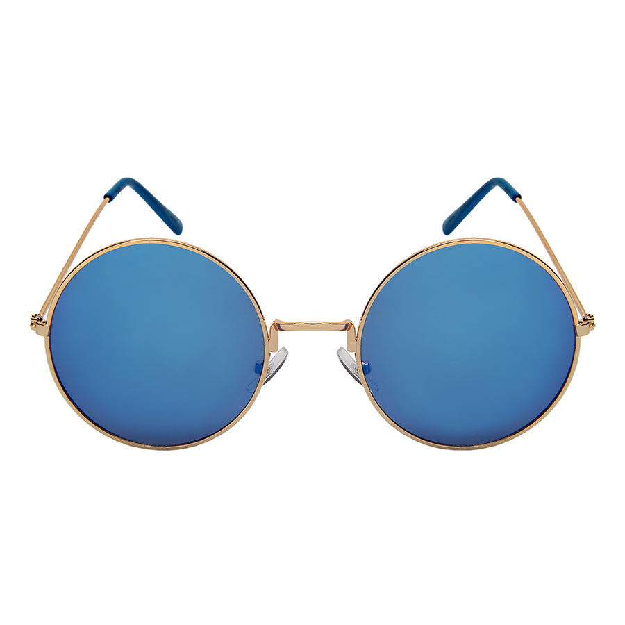 RETRO ROUND METAL UNISEX SUNGLASSES 3129-REV | UV400