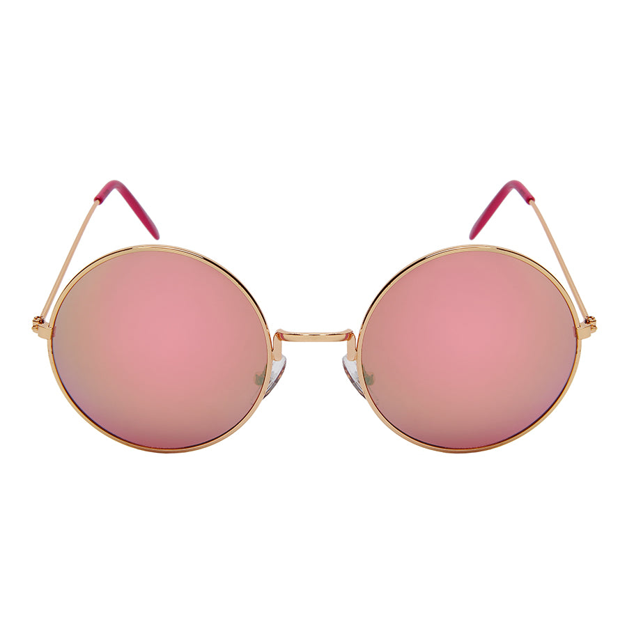 RETRO ROUND METAL UNISEX SUNGLASSES 3129-REV | UV400