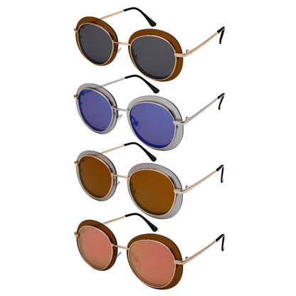 ROUND - OVAL LADIES BULK WHOLESALE SUNGLASSES 3179-FLREV