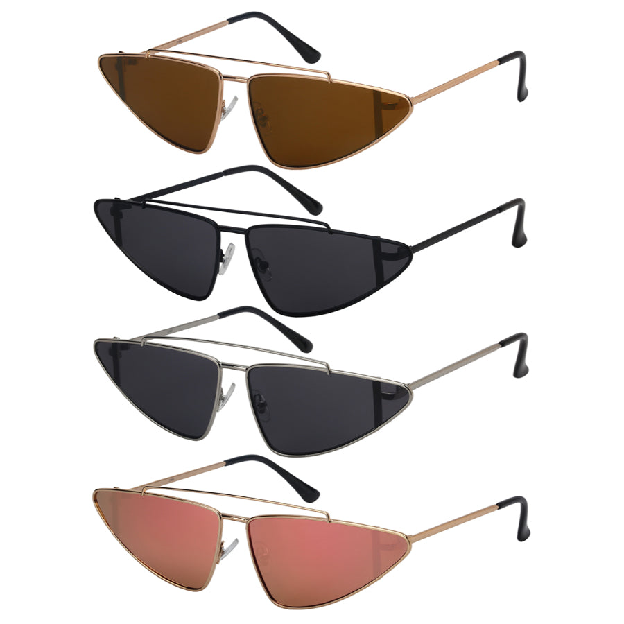 CAT EYE LADIES BULK WHOLESALE SUNGLASSES 3188-FLREV