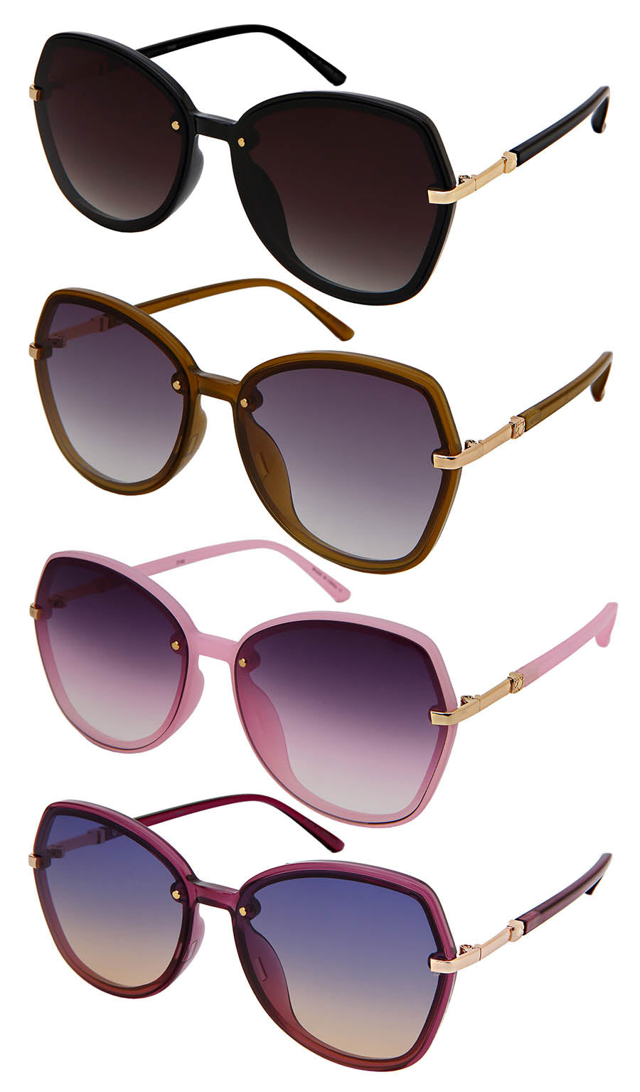 LADIES OVERSIZED SUNGLASS 3340-FLOCR
