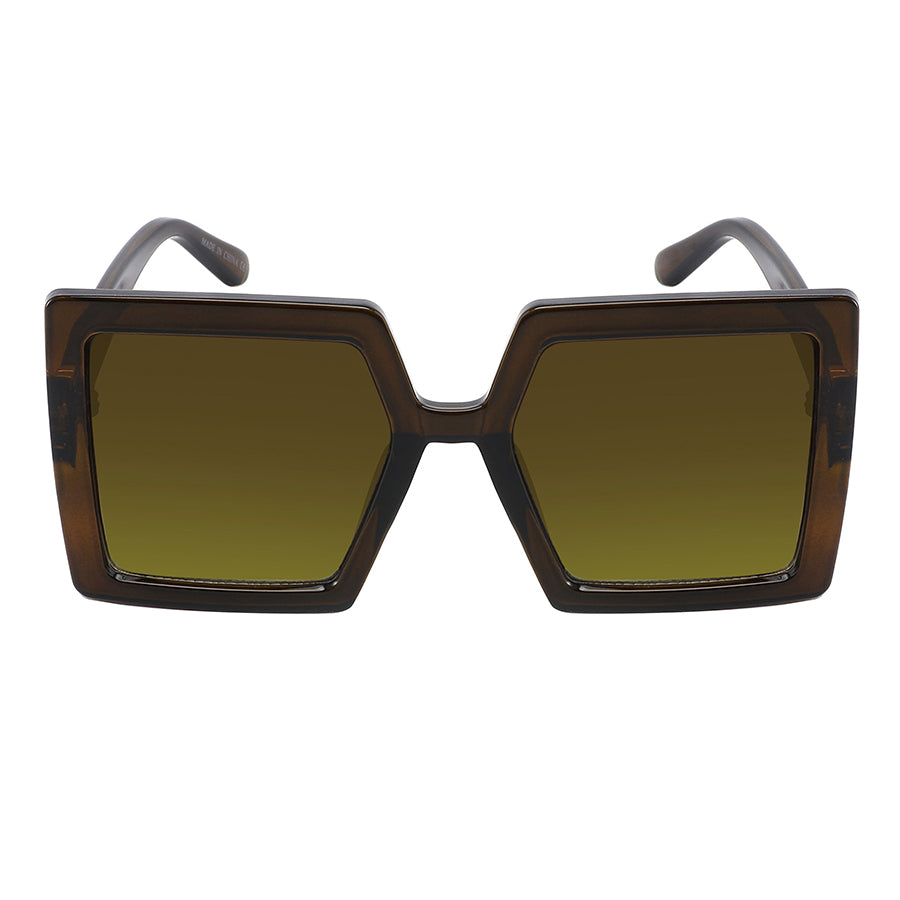 SQUARE WOMEN OVERSIZE SUNGLASSES WHOLESALE 34251-FLOCR