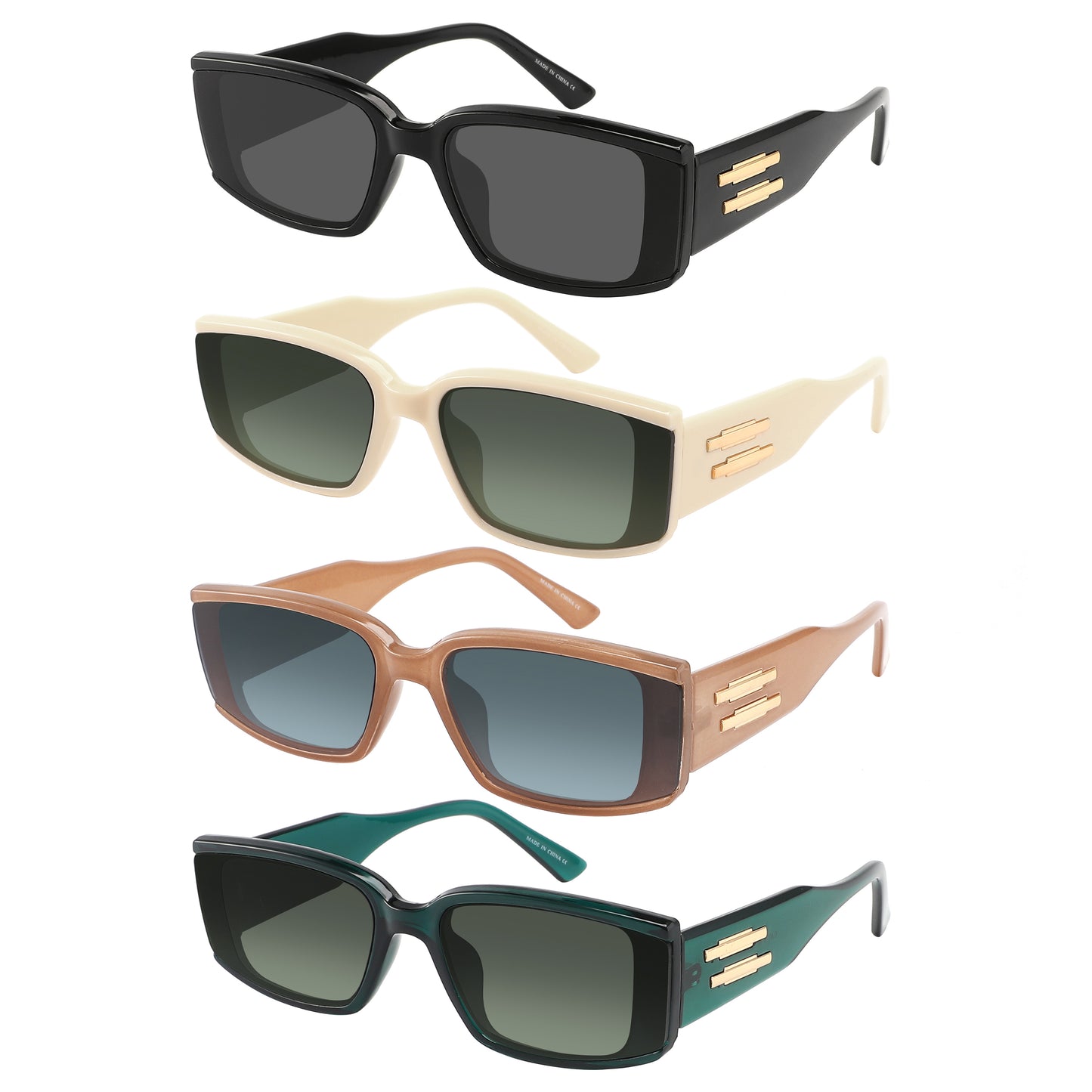 SQUARE LADIES SUNGLASSES WHOLESALE 34259-FLOCR