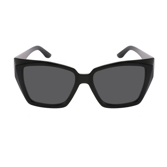 LADIES SUNGLASS SOLID LENS FASHION SQUARE-RECTANGULAR 34296-FLAP