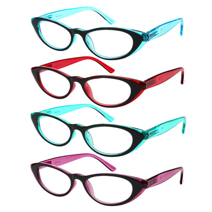 SLIM CATEYE LADIES WHOLESALE READING GLASSES 39413STT