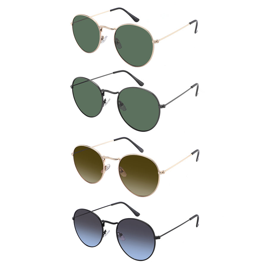 CLASSIC ROUND UNISEX WHOLESALE SUNGLASSES 5146-AP