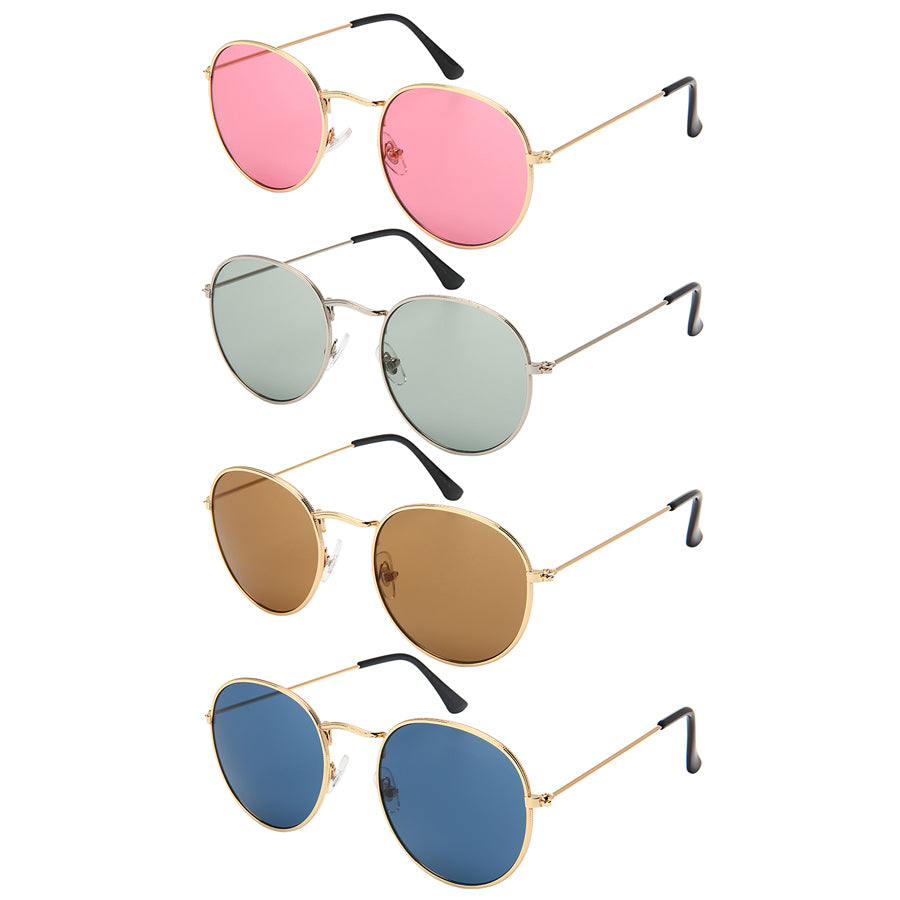 CLASSIC ROUND UNISEX WHOLESALE SUNGLASSES 5146-CR