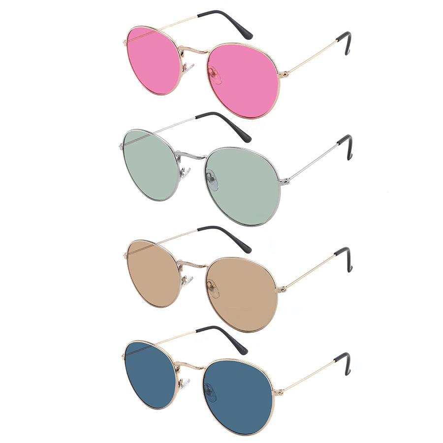 CLASSIC ROUND UNISEX WHOLESALE SUNGLASSES 5146-CR