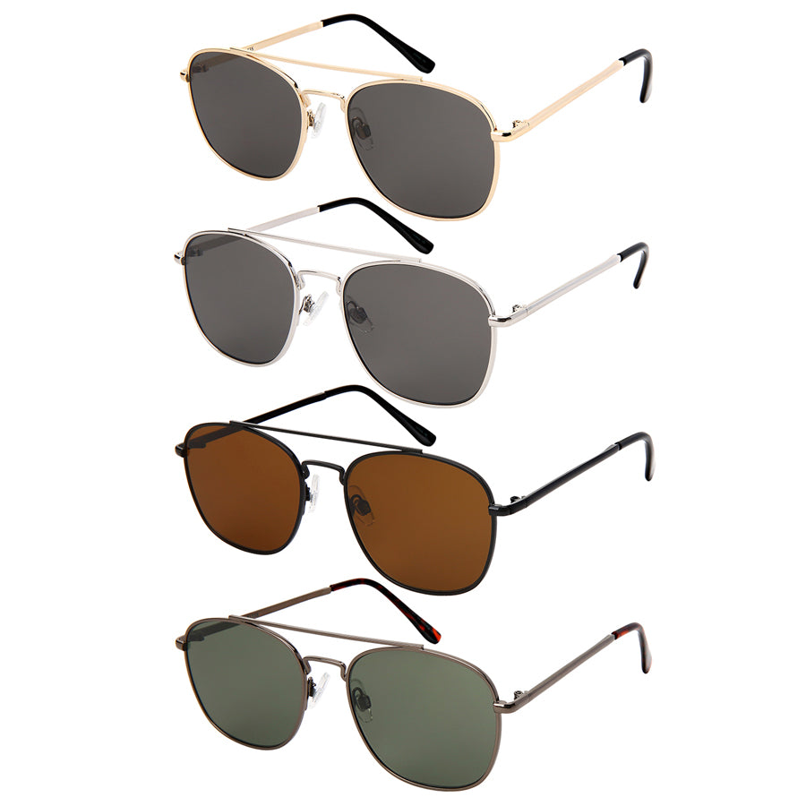 SMALL SQUARE AVIATOR UNISEX BULK SUNGLASSES 5153-FLSD