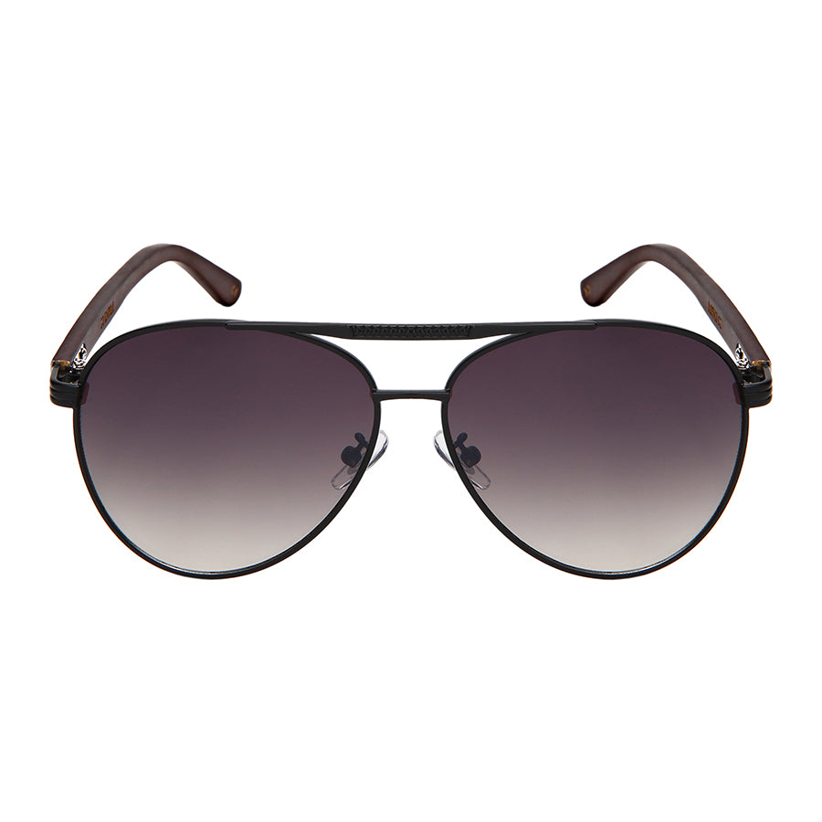 Aviator Bamboo Temple Mirror Sunglasses Wholesale | Unisex UV400 | 5169BM-REV
