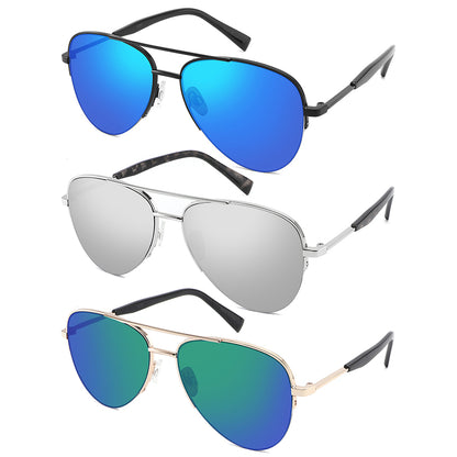 AVIATOR UNISEX SUNGLASSES WHOLESALE-5197-FLREV