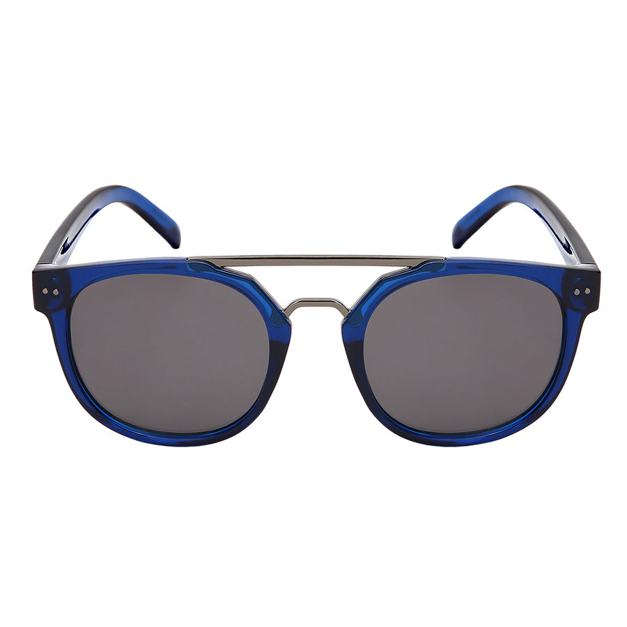 HORN RIMMED DOUBLE BRIDGE UNISEX BULK SUNGLASSES 53110-FLSD