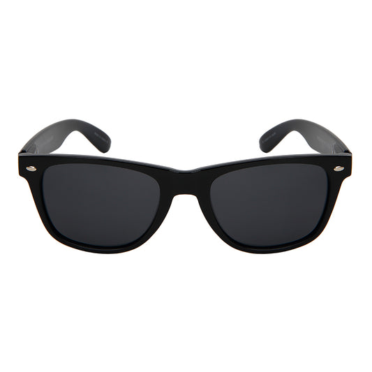 HORNED RIM UNISEX BULK WHOLESALE SUNGLASSES 5401ASMBLK-P