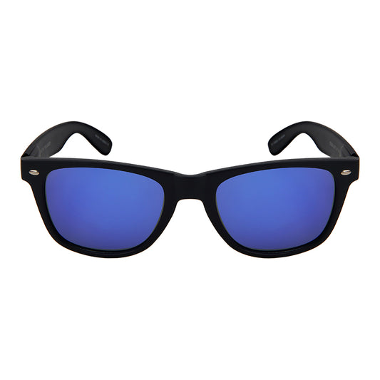 POLARIZED COLOR MIRROR HORNED RIM UNISEX BULK WHOLESALE SUNGLASSES 5401ASMBLK-PRV