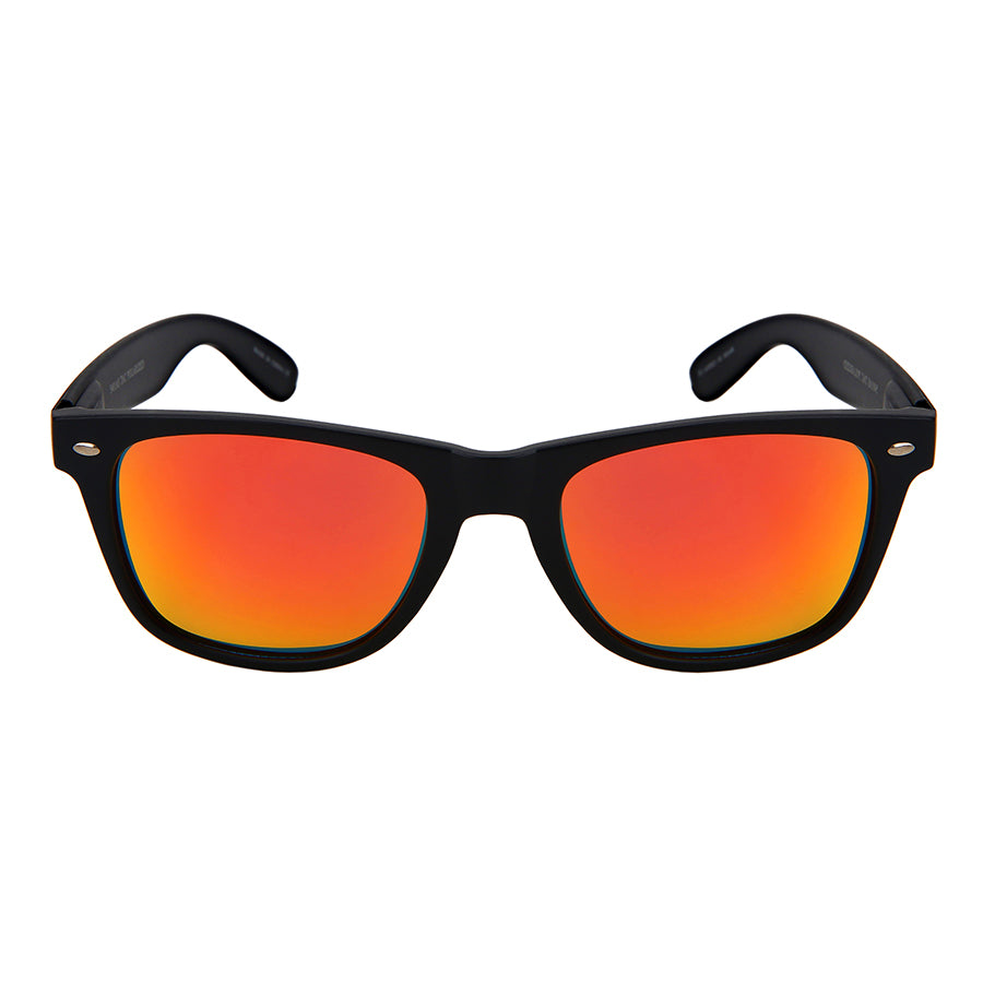 POLARIZED COLOR MIRROR HORNED RIM UNISEX BULK WHOLESALE SUNGLASSES 5401ASMBLK-PRV