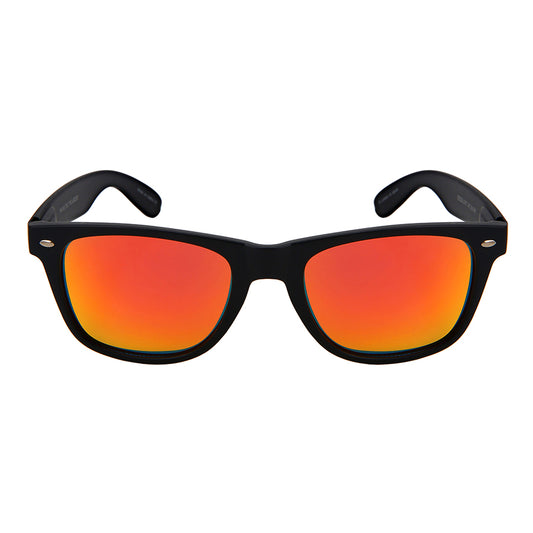 POLARIZED COLOR MIRROR HORNED RIM UNISEX BULK WHOLESALE SUNGLASSES 5401ASMBLK-PRV