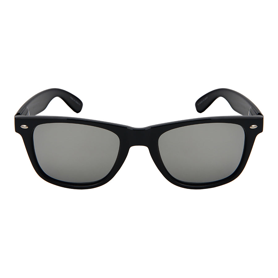 POLARIZED COLOR MIRROR HORNED RIM UNISEX BULK WHOLESALE SUNGLASSES 5401ASMBLK-PRV
