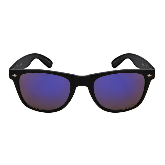 HORNED RIM UNISEX BULK WHOLESALE SUNGLASSES 5401ASMBLK-REV