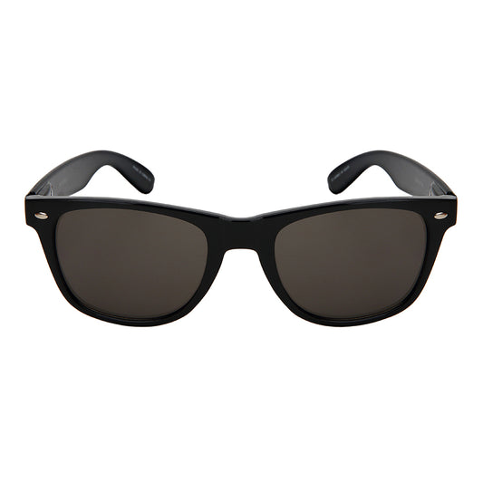 HORN RIMMED UNISEX WHOLESALE SUNGLASSES 5401ASBLK-SD