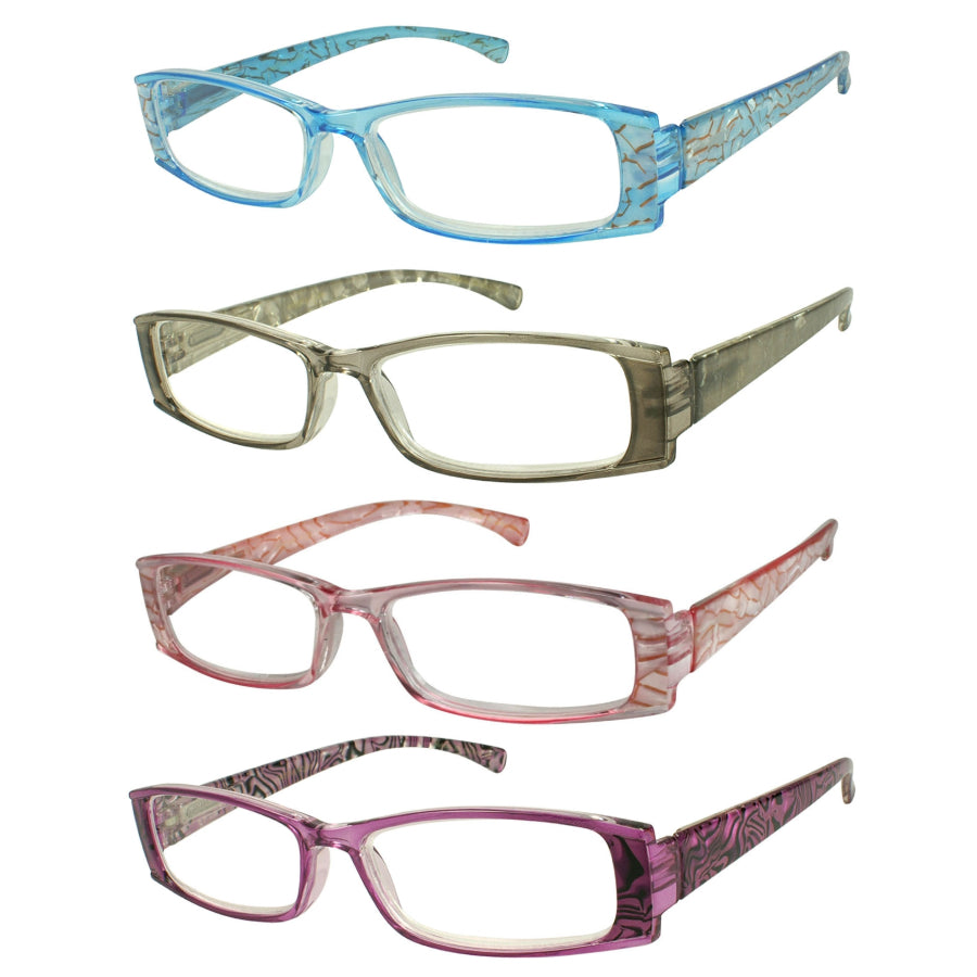 RECTANGULAR PLASTIC LADIES READING GLASSES 540539S