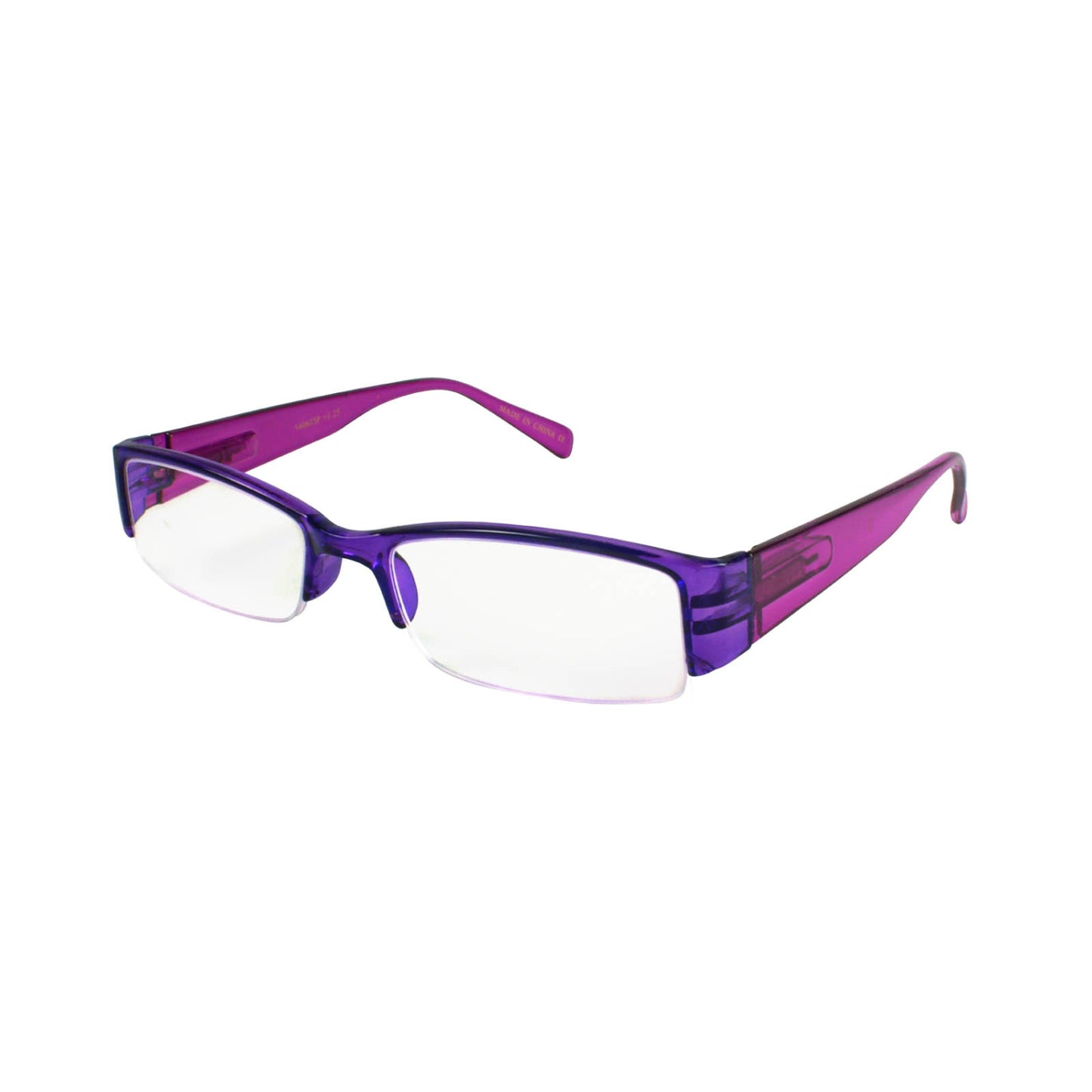 SQUARE SEMI RIMLESS UNISEX READING GLASSES 540603PTT