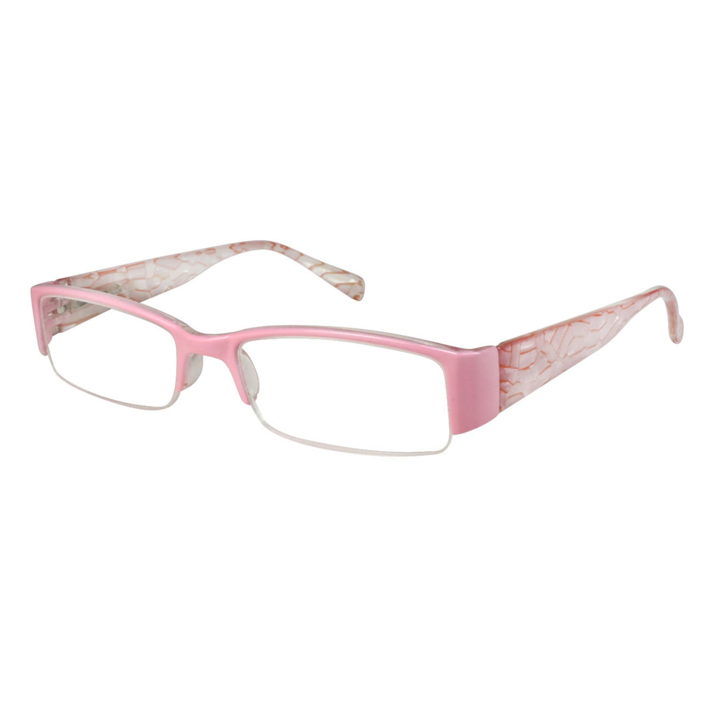 SQUARE SEMI RIMLESS UNISEX READING GLASSES 540603PTT