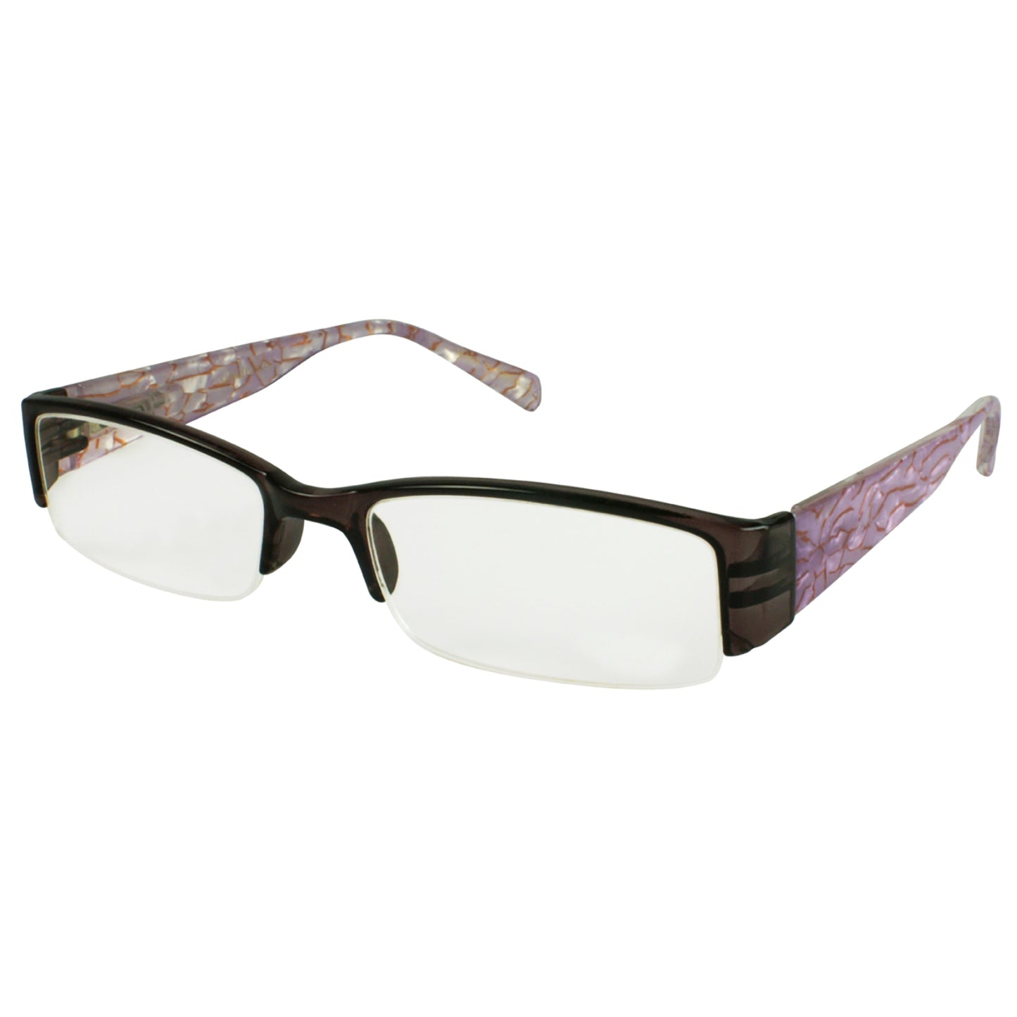 SQUARE SEMI RIMLESS UNISEX READING GLASSES 540603PTT