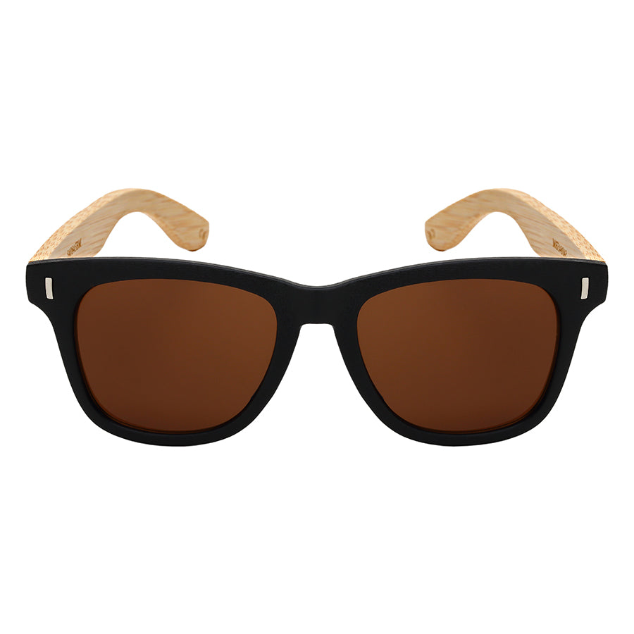 SOHO BAMBOO W/BAG UNISEX SUNGLASSES BULK 540845BM-SD-BAG