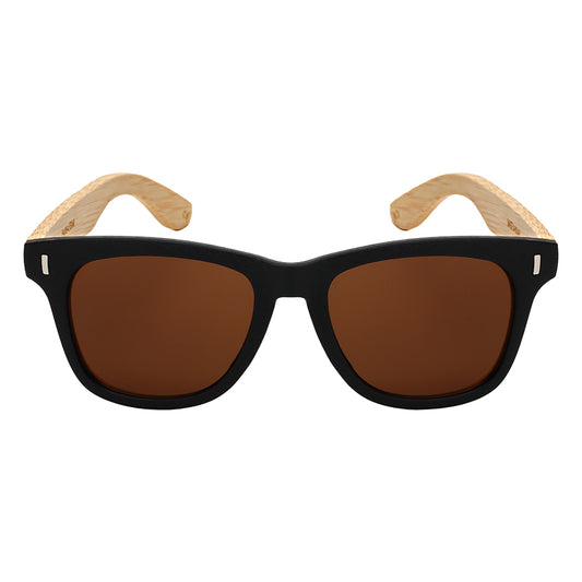 SOHO BAMBOO W/BAG UNISEX SUNGLASSES BULK 540845BM-SD-BAG