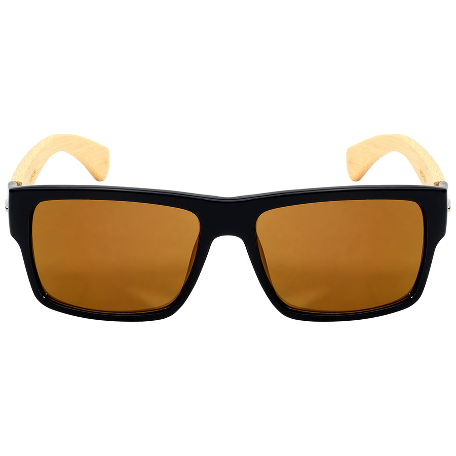 SQUARE BAMBOO MEN WHOLESALE SUNGLASSES 540894BM-REV