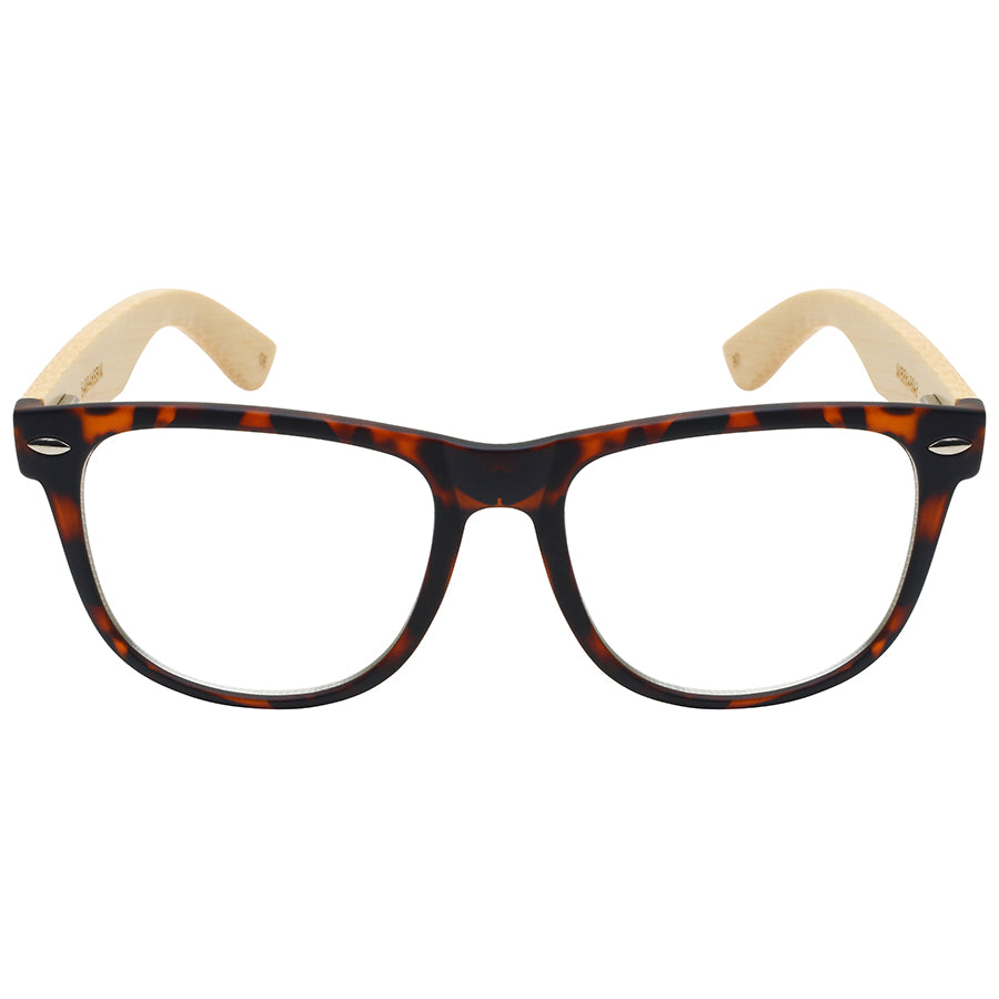 SOHO BAMBOO W/BAG UNISEX BULK SUNGLASSES 540946BM-CL-B