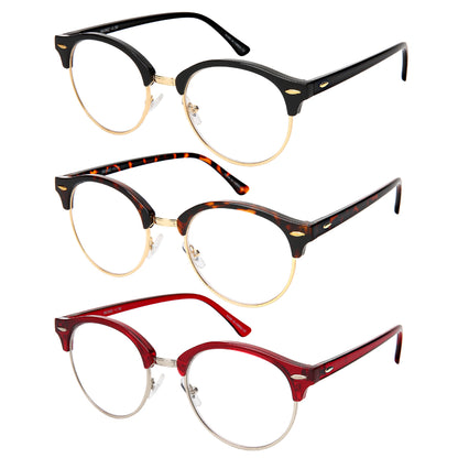 ROUND HORN RIMMED WHOLESALE READING GLASSES 541042