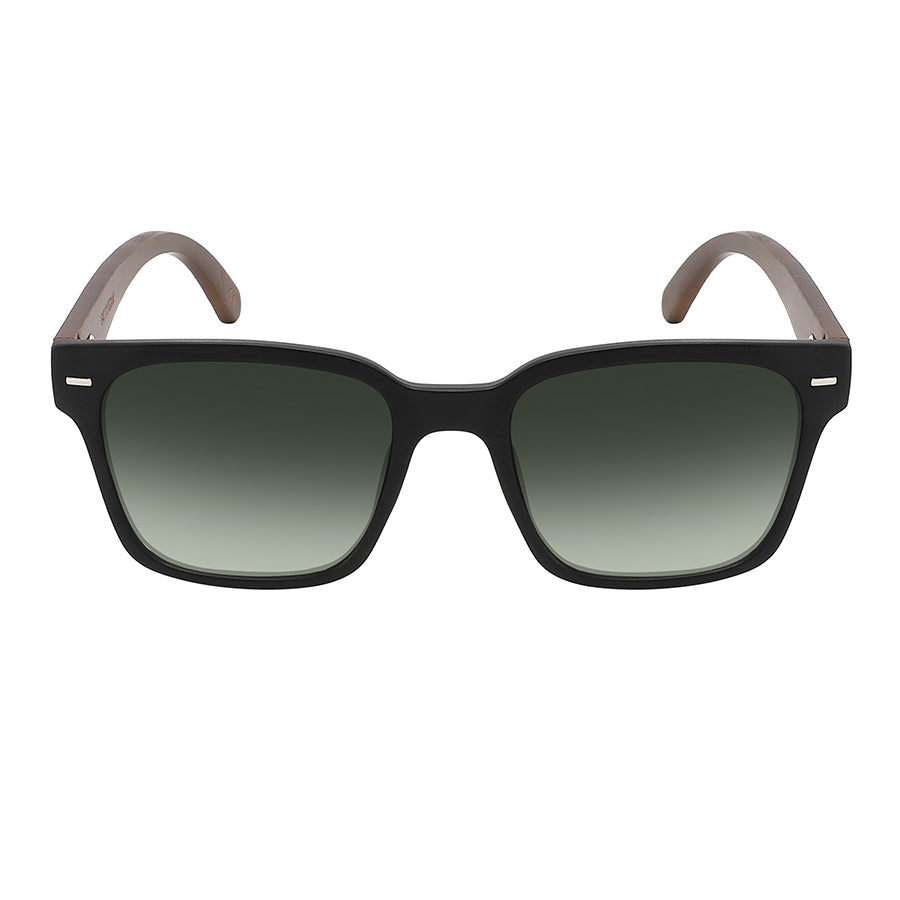 POLARIZED SQUARED BAMBOO UNISEX SUNGLASSES 541127SBM-FLP