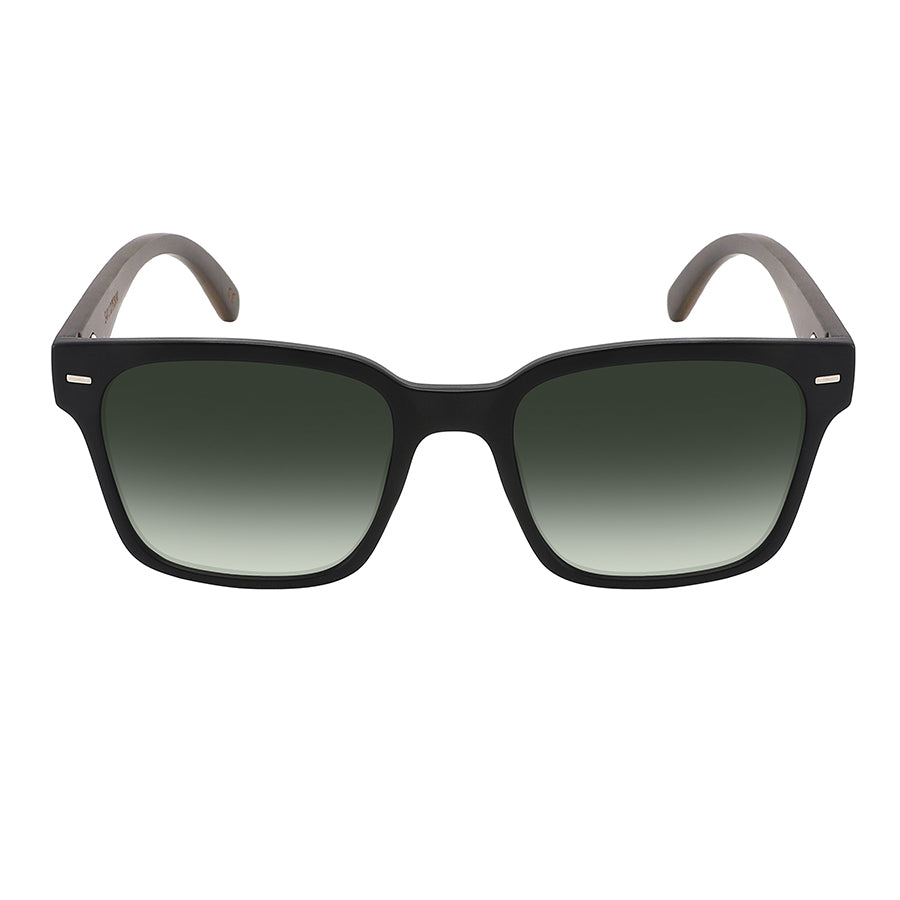 POLARIZED SQUARED BAMBOO UNISEX SUNGLASSES 541127SBM-FLP