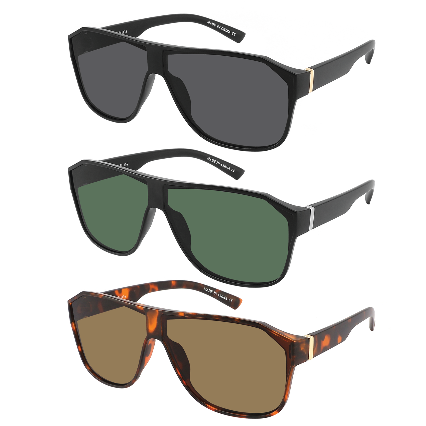 FASHION UNISEX SUPER DARK SUNGLASSES WHOLESALE 541136-FLSD