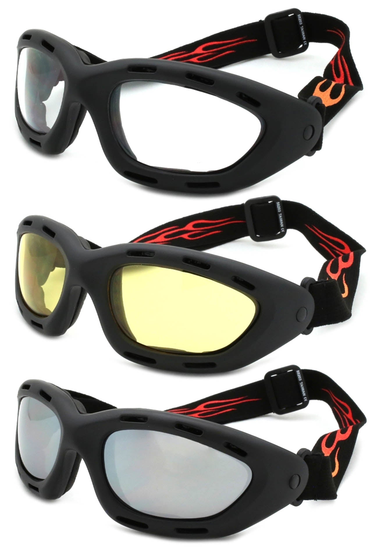 SPORT UNISEX BULK WHOLESALE SUNGLASSES 55203MT/MIX