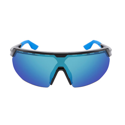 HALF FRAME SPORTS SHIELD UNISEX SUNGLASSES WHOLESALE 555709/REV