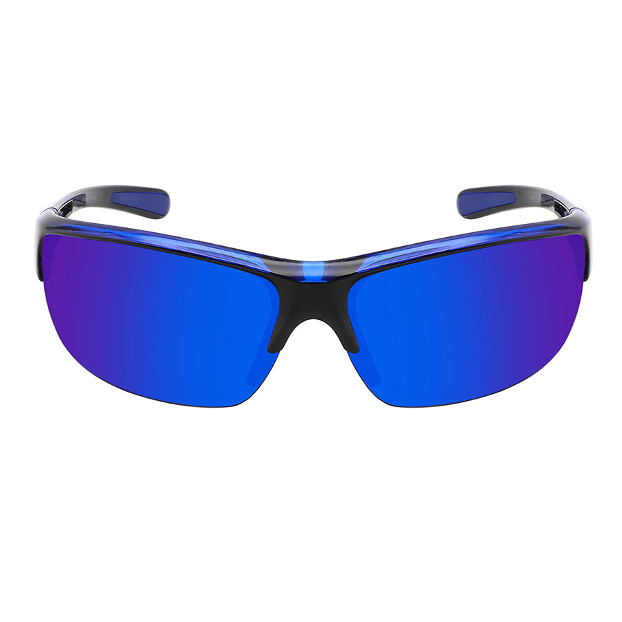 COLOR MIRROR SPORT WRAP UNISEX SUNGLASS WHOLESALE 570019A-REV