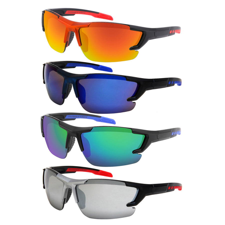 SAFETY Z87 SPORTS BLADES UNISEX SUNGLASSES IN BULK 570118 REV T H Sunglass Corp