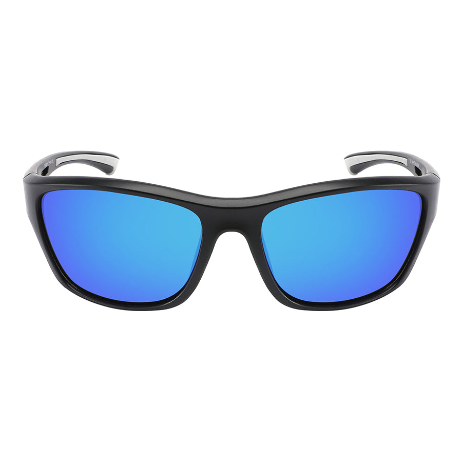 FULL FRAME COLOR MIRROR SPORT WRAP SUNGLASSES WHOLESALE 570133-REV