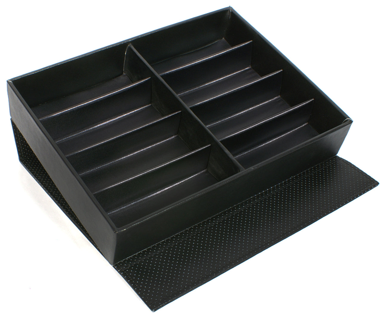 8 SLOT BLACK-BLUE SUNGLASS STORAGE CASE BULK WHOLESALE D-13MSBLKBU-8