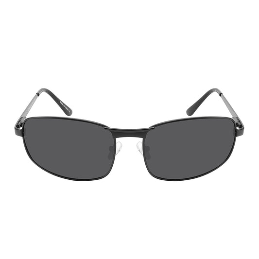 POLARIZED BIG & TALL SPRING HINGED RECTANGULAR SUNGLASSES BG20044S-P