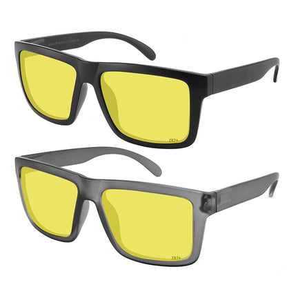 BIG AND TALL COLOR MIRROR SAFETY Z87+ SQUARE SUNGLASS WHOLESALE BG541129/NDFM